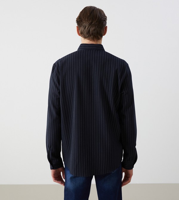 LC Waikiki  Shirts - Navy Long Sleeves