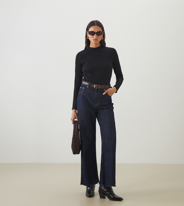 LC Waikiki LC Waikiki - Black Long Sleeve T-Shirts