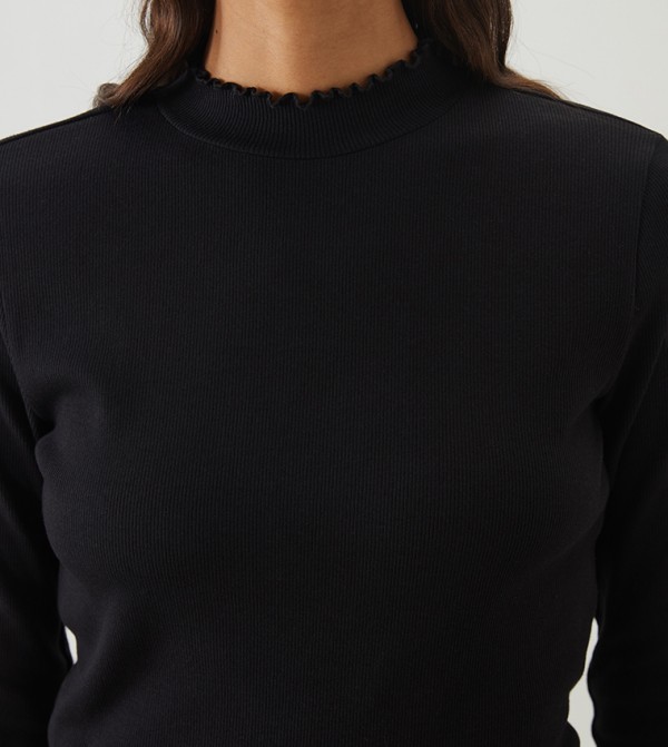 LC Waikiki LC Waikiki - Black Long Sleeve T-Shirts