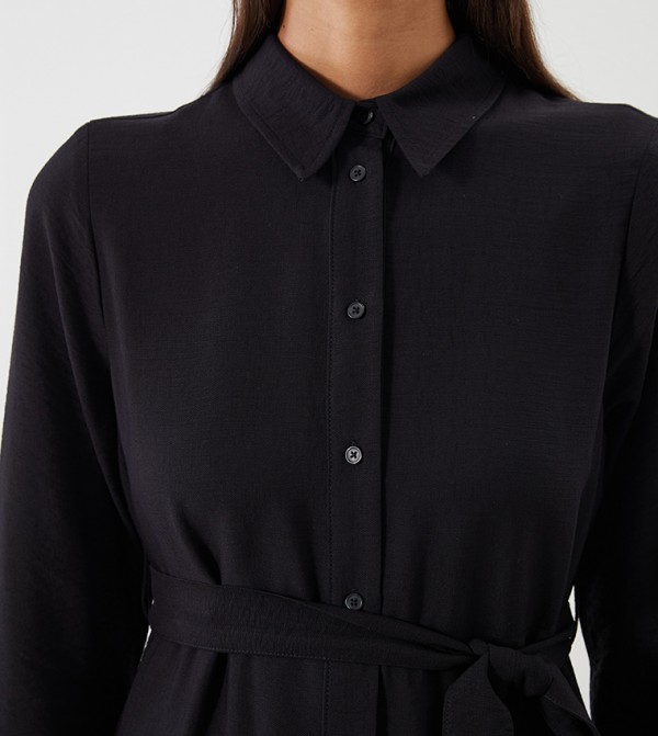 LC Waikiki - Black Shirt & T-Shirt Dresses