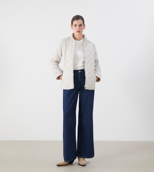 LC Waikiki LC Waikiki - Beige Puffer & Quilted Jackets