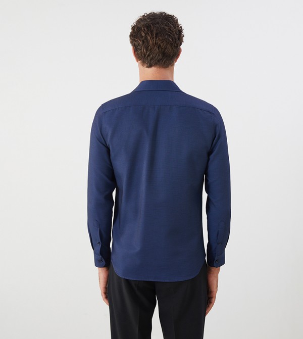 LC Waikiki  Formal Shirts - Blue Long Sleeves