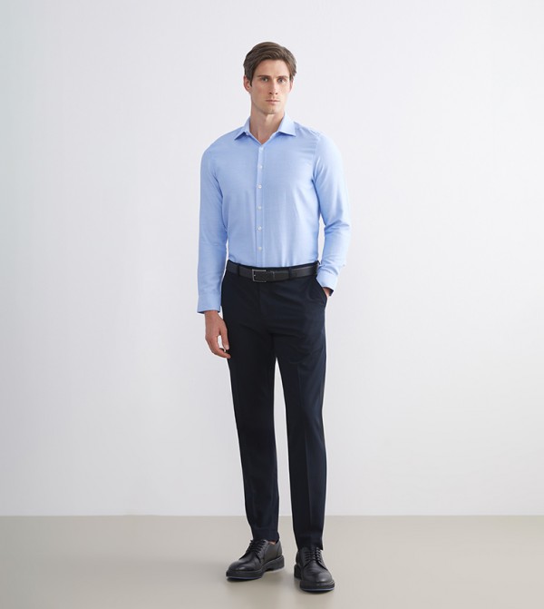 LC Waikiki  Formal Shirts - Blue Long Sleeves