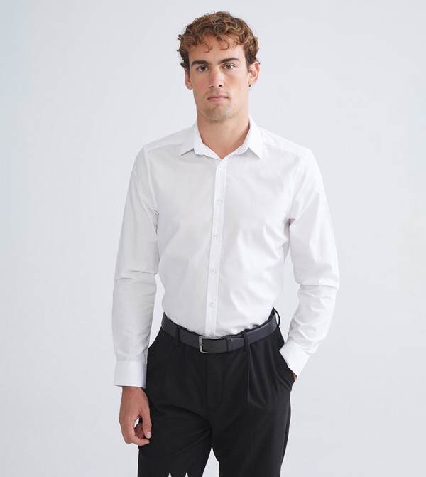 LC Waikiki  Formal Shirts - White Long Sleeves