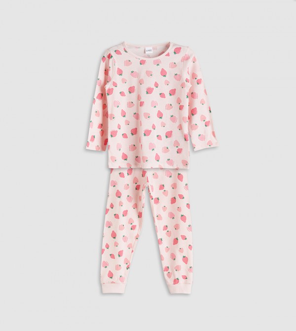 اٍل سي واي كيكي  ملابس نوم - وردي مجموعات بلايز وبيجامة