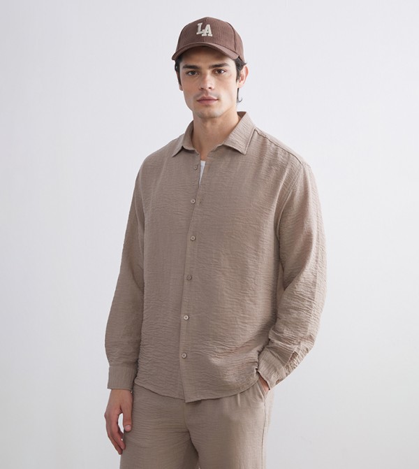 LC Waikiki  Shirts - Beige Long Sleeves