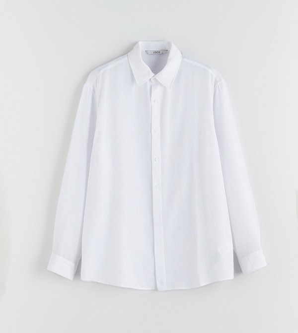 LC Waikiki  Shirts - White Long Sleeves