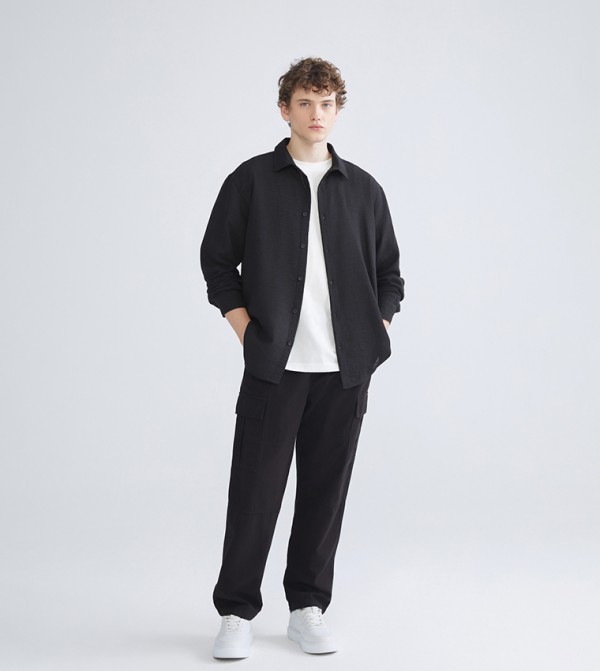 LC Waikiki Shirts - Black Long Sleeves