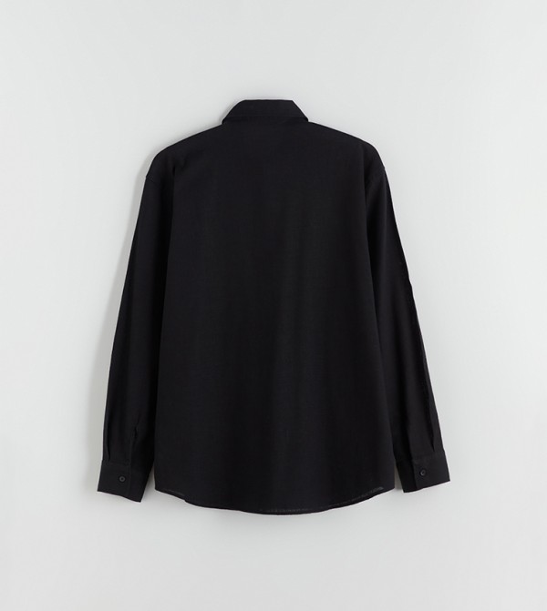 LC Waikiki  Shirts - Black Long Sleeves