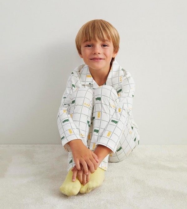 LC Waikiki  Clothing - Ecru Top & Pyjama Sets