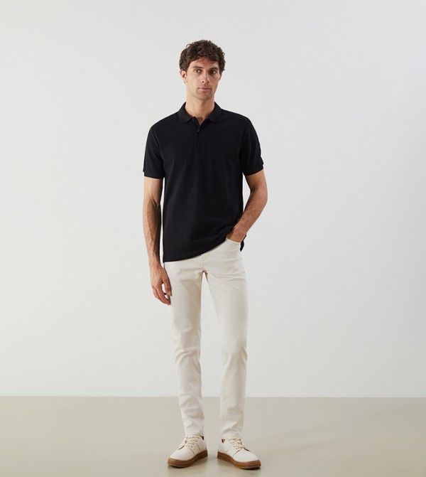 LC Waikiki  Polo T-Shirts - Black Polo T-shirts