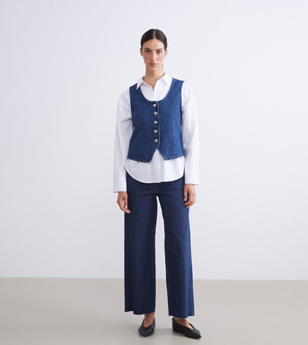 LC Waikiki LC Waikiki - Blue Wide Leg Jeans