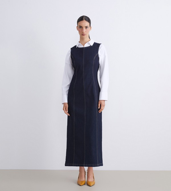 LC Waikiki  Dresses - Navy Maxi Dresses