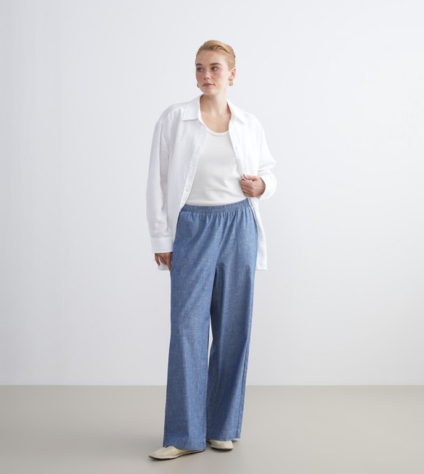 LC Waikiki LC Waikiki - Blue Wide Leg Jeans