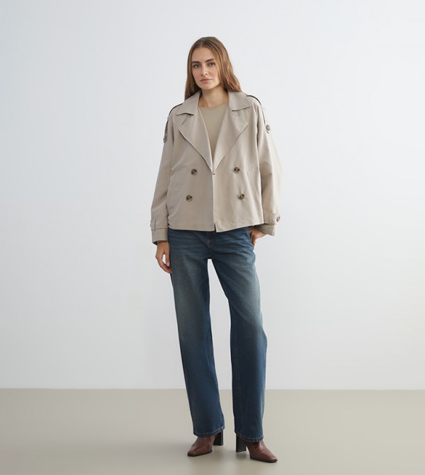 LC Waikiki  Overcoats - Beige Overcoats