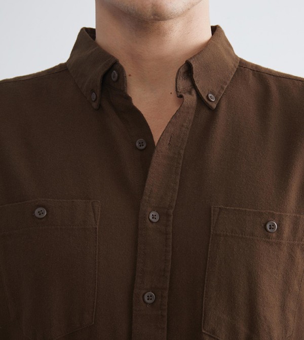 LC Waikiki Shirts - Brown Long Sleeves