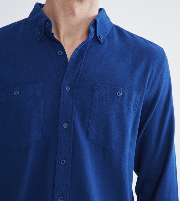 LC Waikiki  Shirts - Blue Long Sleeves