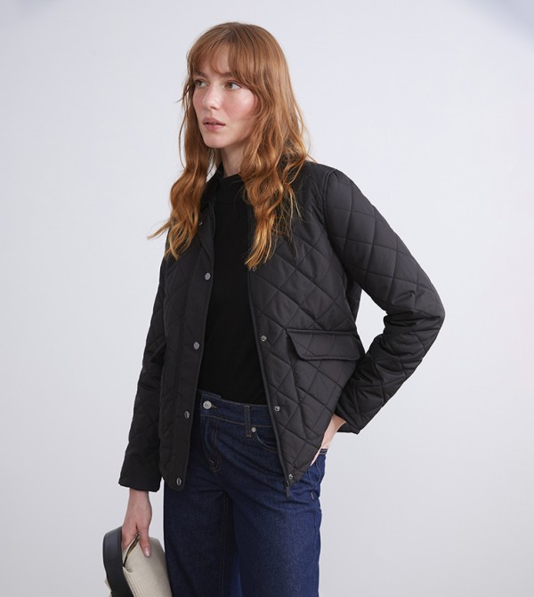 LC Waikiki  Puffer & Quilted Jackets - Black Puffer & Quilted Jackets