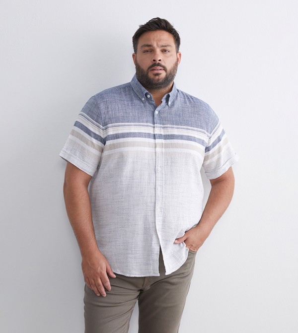 LC Waikiki Shirts - Indigo Short Sleeves