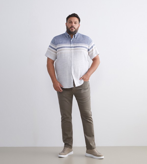 LC Waikiki Shirts - Indigo Short Sleeves