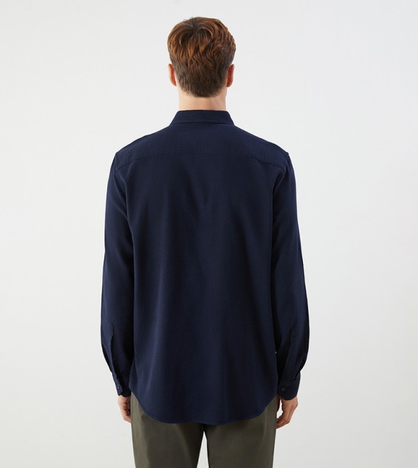 LC Waikiki  Shirts - Navy Long Sleeves