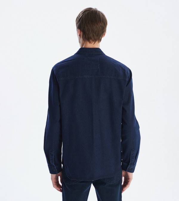 LC Waikiki  Shirts - Navy Long Sleeves