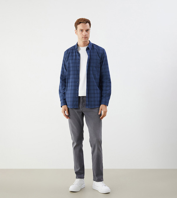 LC Waikiki Shirts - Blue Long Sleeves