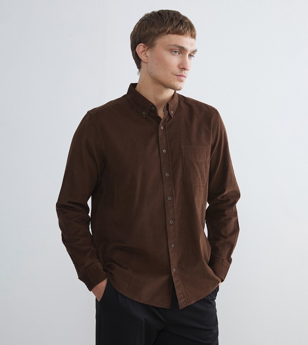 LC Waikiki Shirts - Brown Long Sleeves
