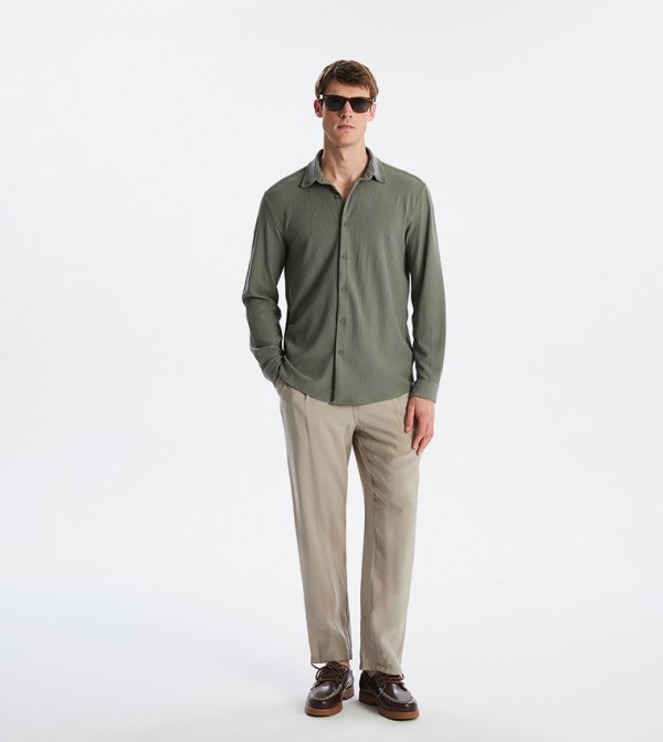 LC Waikiki  Shirts - Green Long Sleeves