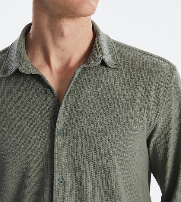 LC Waikiki  Shirts - Green Long Sleeves