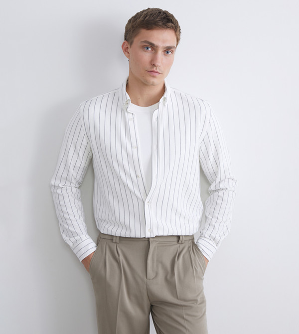 LC Waikiki Shirts - Beige Long Sleeves