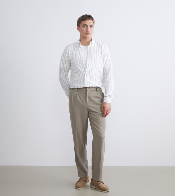 LC Waikiki Shirts - Beige Long Sleeves