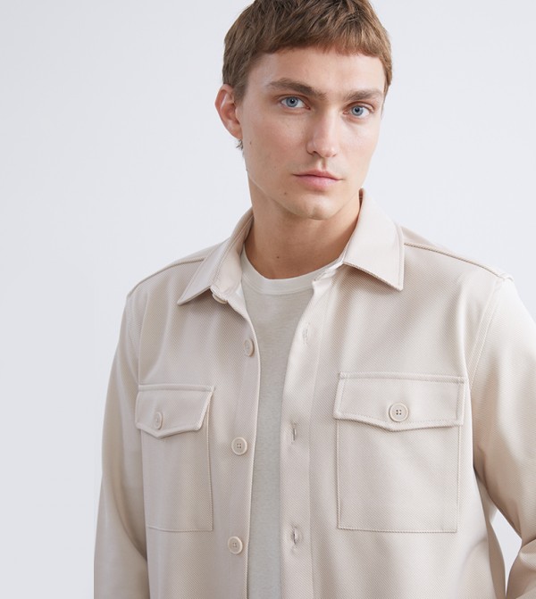 LC Waikiki Shirts - Beige Long Sleeves