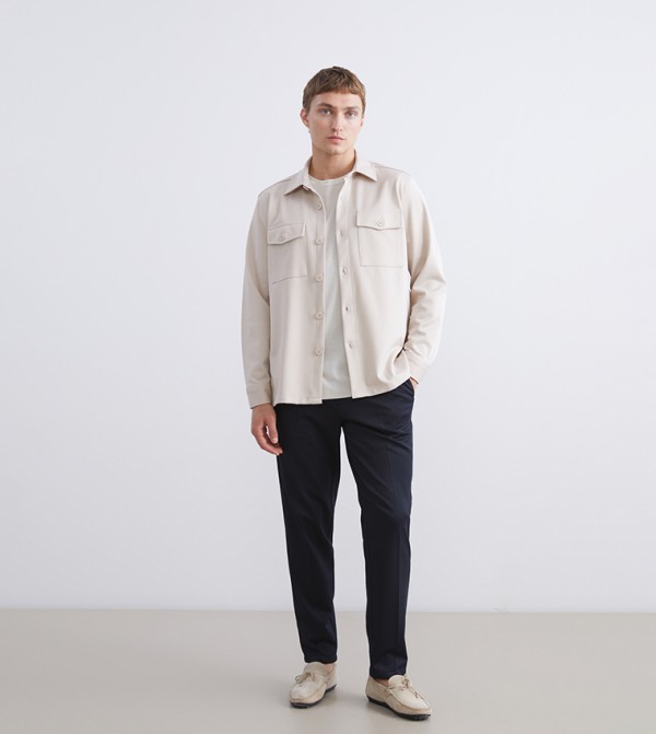 LC Waikiki Shirts - Beige Long Sleeves