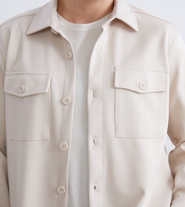 LC Waikiki Shirts - Beige Long Sleeves