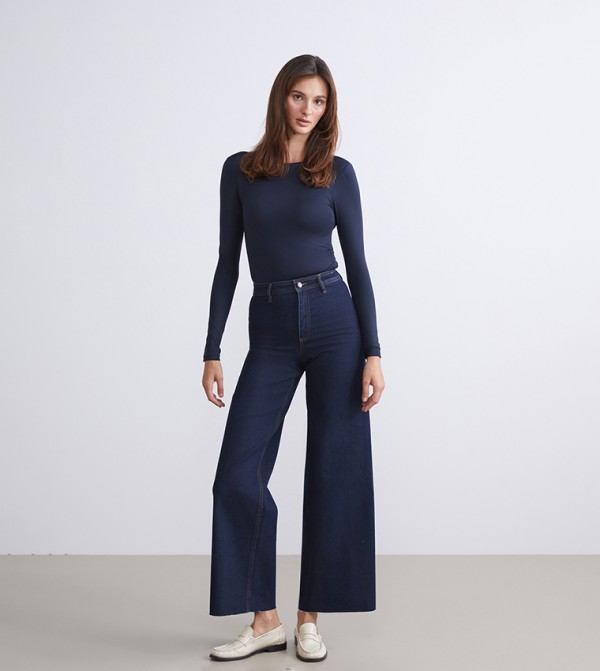 LC Waikiki LC Waikiki - Blue Wide Leg Jeans