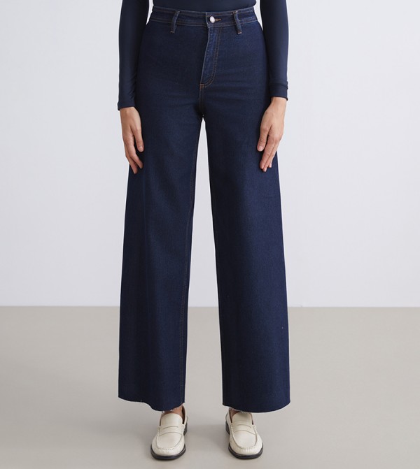 LC Waikiki LC Waikiki - Blue Wide Leg Jeans