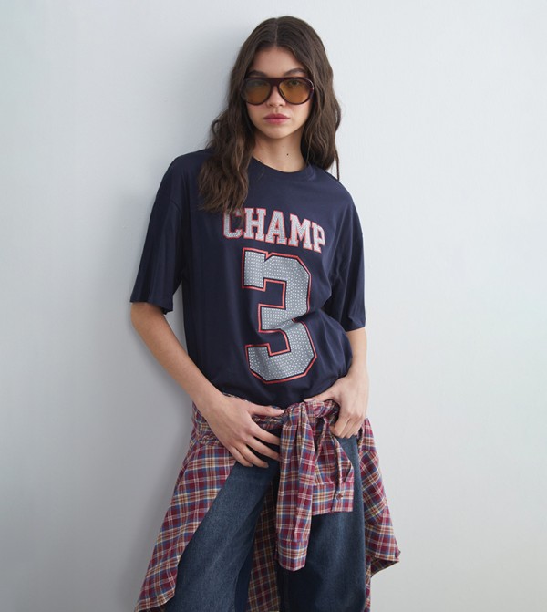 اٍل سي واي كيكي  تيشيرتات كاجوال - أزرق Short Sleeve T-Shirts