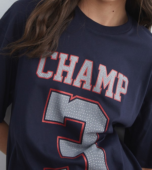 اٍل سي واي كيكي  تيشيرتات كاجوال - أزرق Short Sleeve T-Shirts