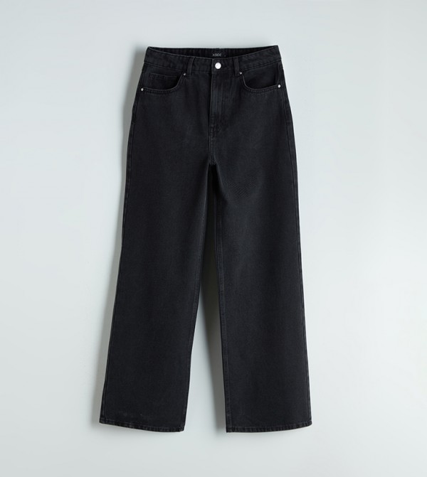 اٍل سي واي كيكي  بناطيل جينز - أسود Wide Leg Jeans