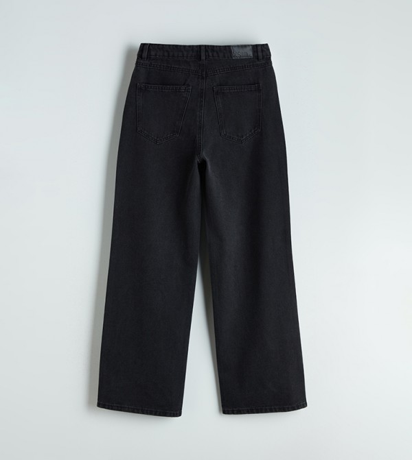 اٍل سي واي كيكي  بناطيل جينز - أسود Wide Leg Jeans