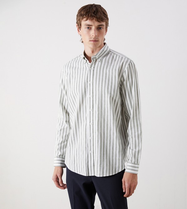 LC Waikiki  Shirts - Green Long Sleeves