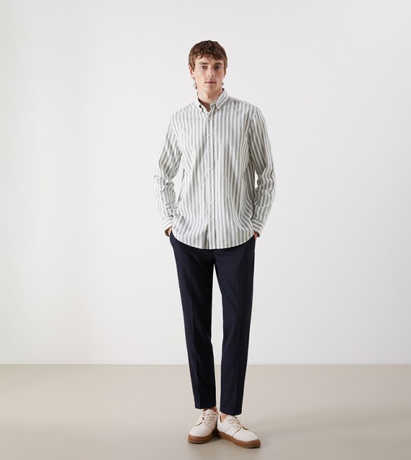 LC Waikiki  Shirts - Green Long Sleeves