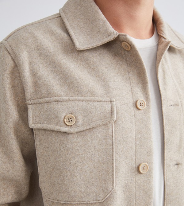 LC Waikiki Shirts - Beige Long Sleeves