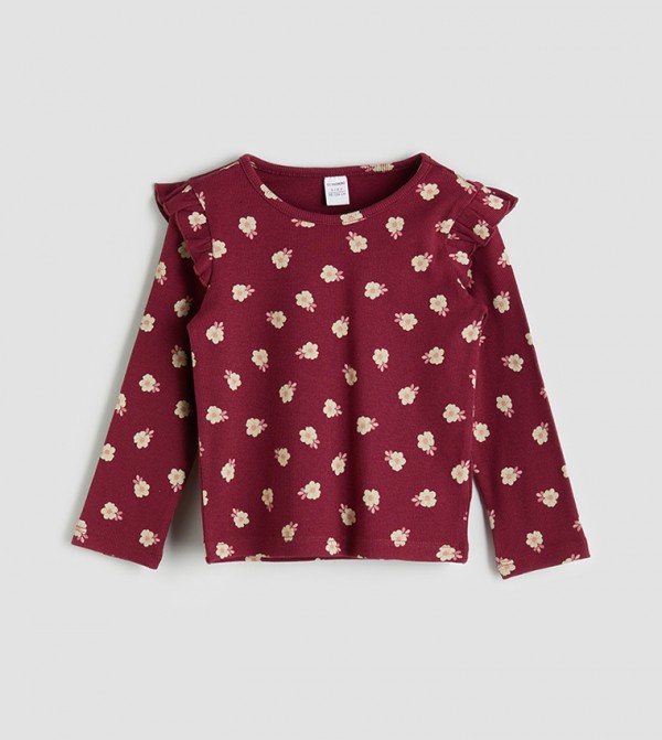 LC Waikiki  T-Shirts - Maroon T-shirts