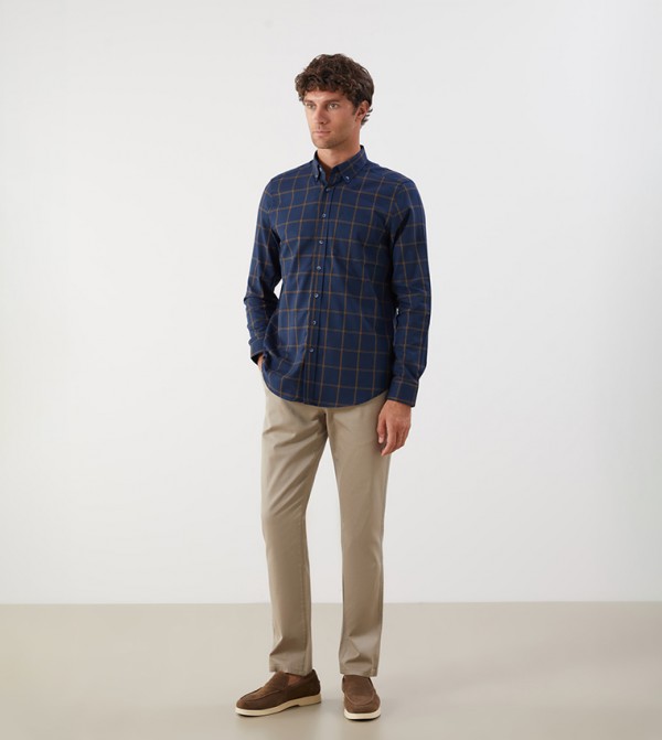 LC Waikiki  Shirts - Navy Long Sleeves