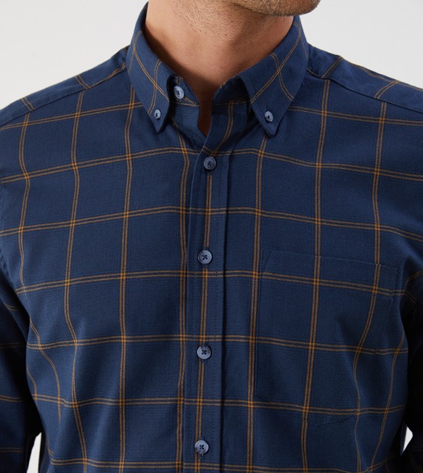 LC Waikiki  Shirts - Navy Long Sleeves