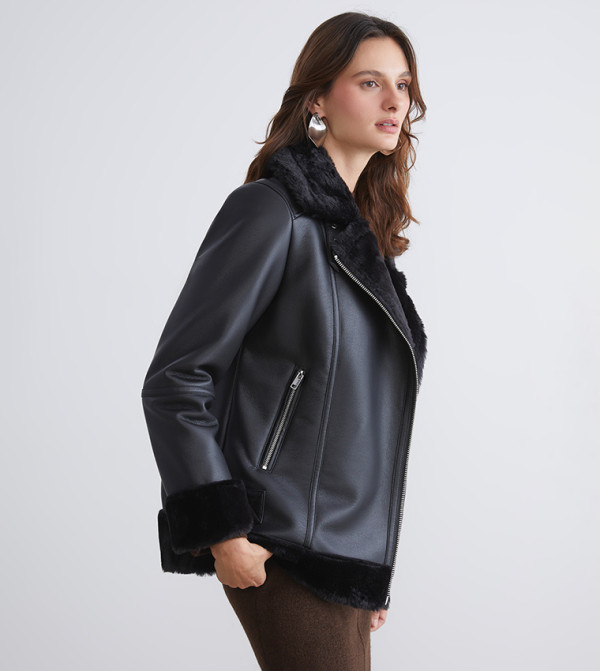 LC Waikiki  Jackets & Coats - Black Overcoats