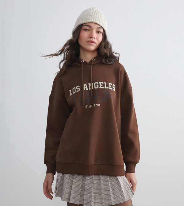 LC Waikiki  Hoodies & Sweatshirts - Brown Hoodies