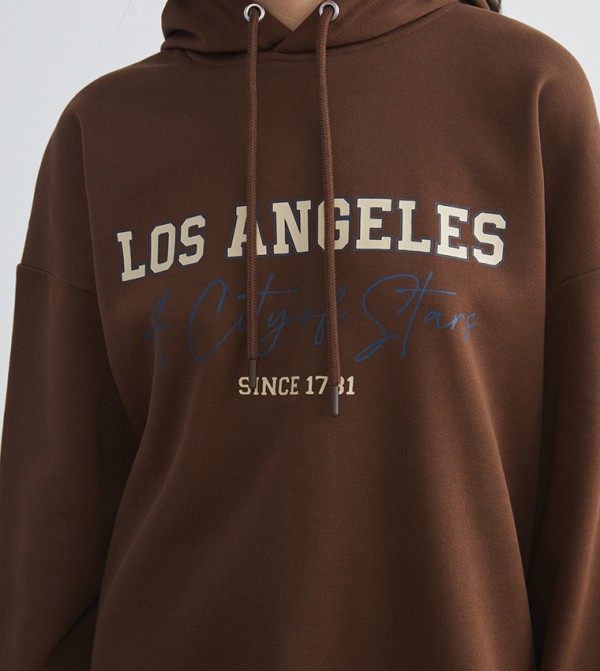 LC Waikiki  Hoodies & Sweatshirts - Brown Hoodies